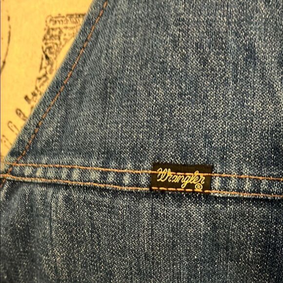 Vintage Wrangler Distressed Denim Sleeveless Button Closure Sherpa  Lining Vest - Picture 3 of 12